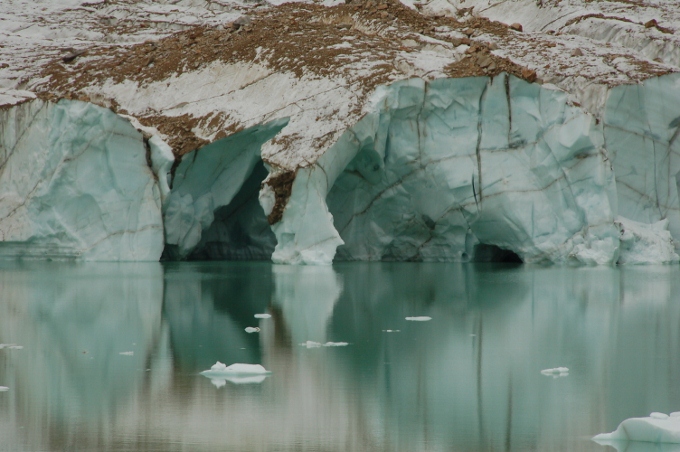 Cavell Pond on Mt. Edith Cavell, Jasper NP, Canada